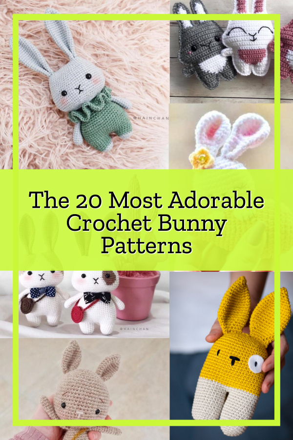 The 20 Most Adorable Crochet Bunny Patterns - Derpy Monster