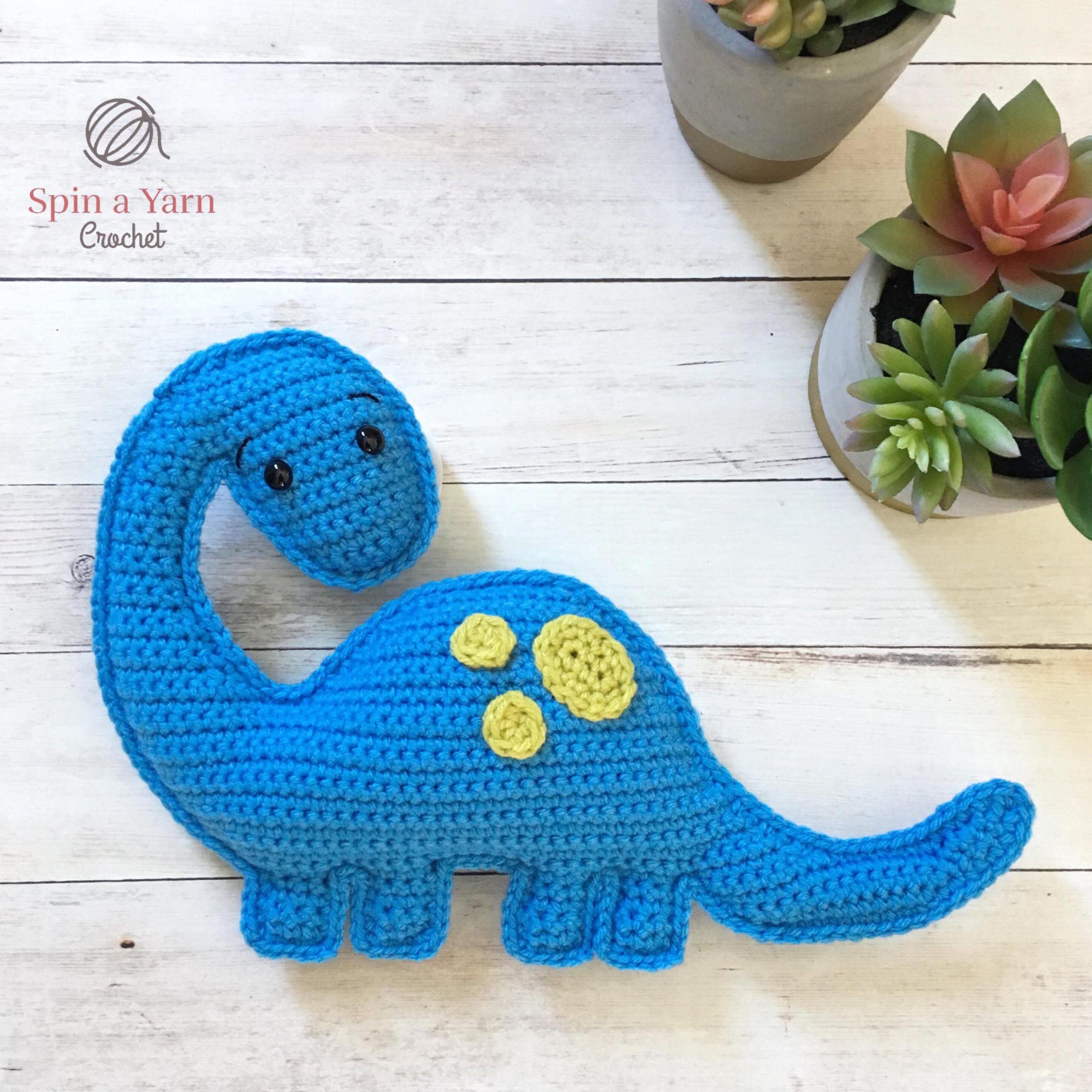 PP OPOUNT Beginner Crochet Kit - Cute Dinosaur, Complete Crochet