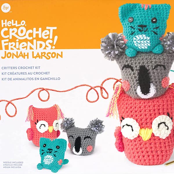  Jeslon Crochet Kit for Beginners Crochet Kits with Easy Peasy  Yarn for New Starter, with Step by Step Video Tutorials, Includes Yarn,  Hook, Needles Accessories, Frog Berry : Arts, Crafts 