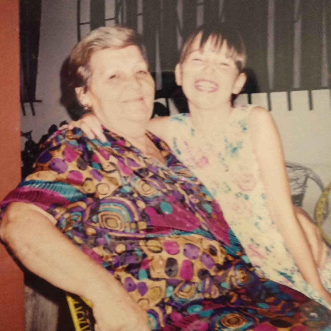 Adriana and her grandma Ursula