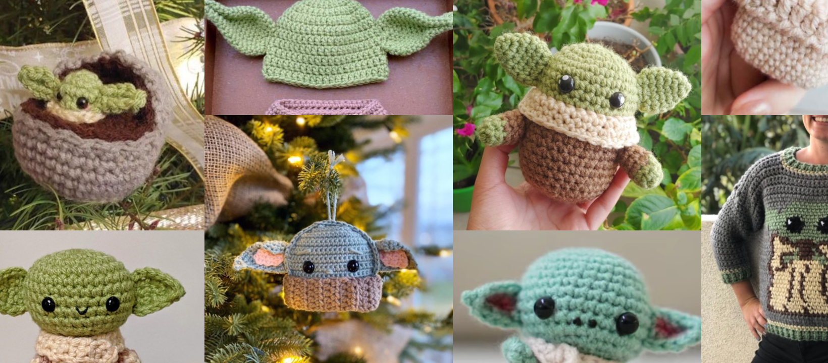 The 20 Cutest Baby Yoda The Child Crochet Patterns Derpy Monster